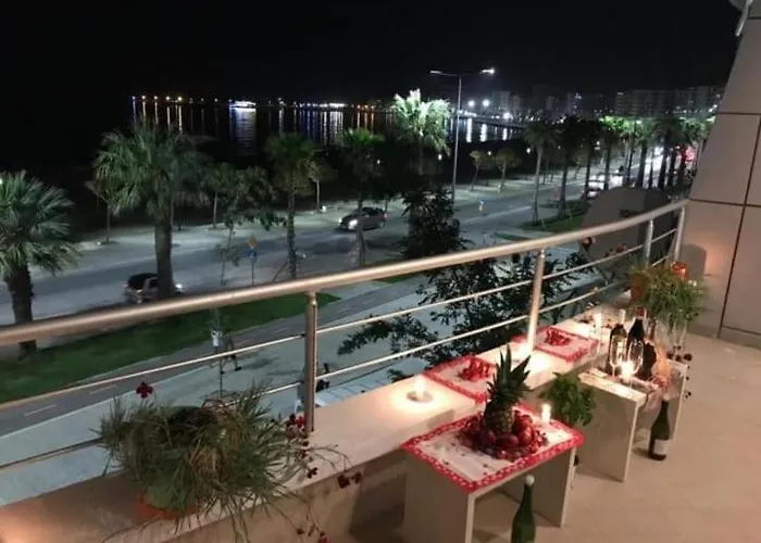 Apartmán Beachfront 140 Metters With Big Veranda And Big Balcony Seafront Vlorë